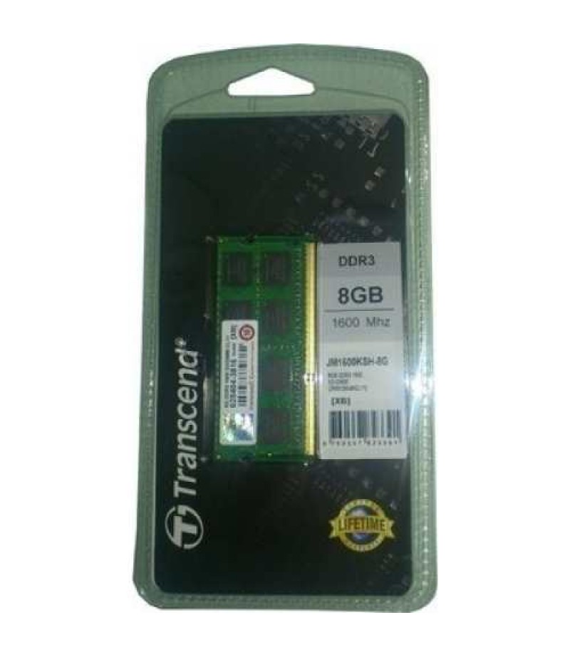 TRANSCEND 8GB DDR3 1600 MHZ FOR NOTEBOOK