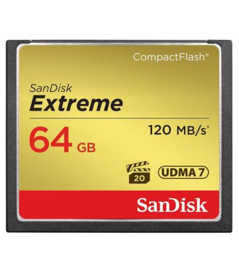 SANDISK SDCFXS-064G-X46, Extreme,120MB/s,60MB/s, Memory Card