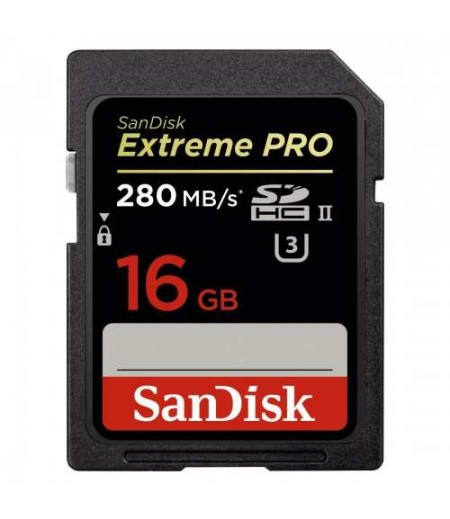 SANDISK Extreme Pro SDHC 16GB- 280/250MB/s Memory Card