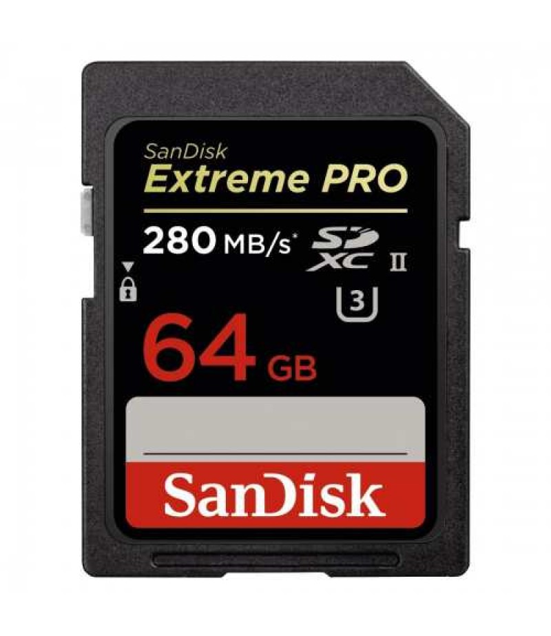 SANDISK Extreme Pro SDHC 64GB- 280/250MB/s Memory Card