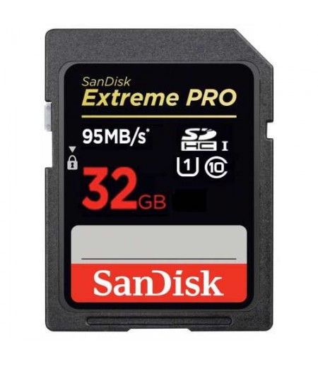 SANDISK SD 32GB Extreme Pro 95MB/s, C10 Memory Card