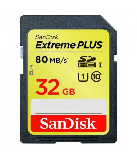 SANDISK Extreme SDHC 32GB, 80MB/SUHS1, ClasS10 Memory Card