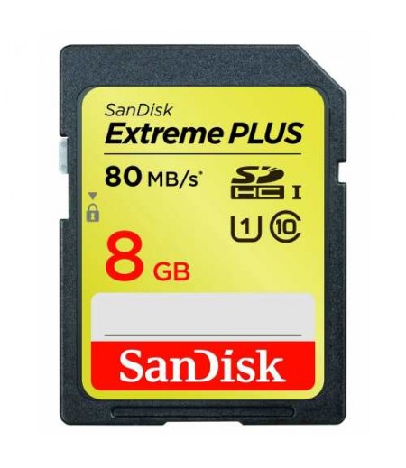 SANDISK Extreme SDHC 8GB, 80MB/SUHS1, ClasS10 Memory Card