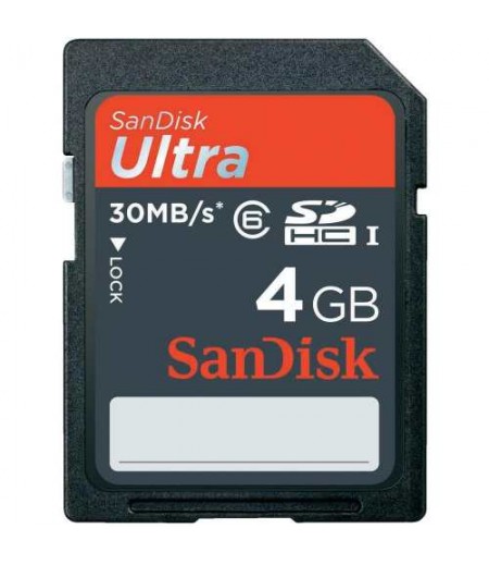 SANDISK SD 4GB Ultra 30MB/s Memory Card