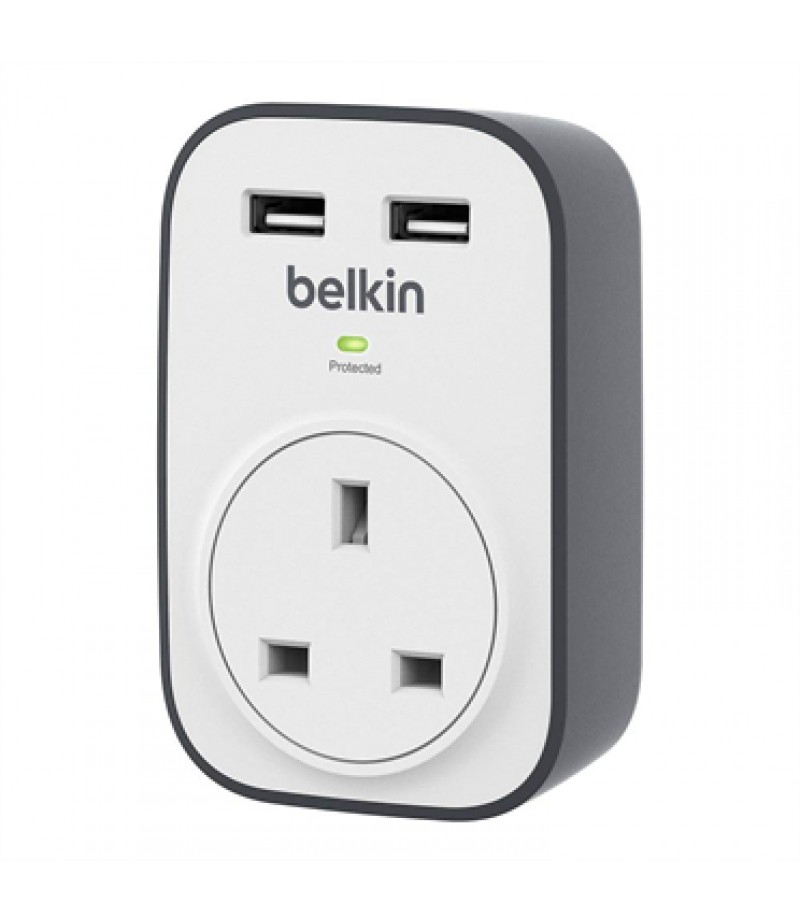 Belkin SurgeCube 1-OUTLET -2USBX2.4A