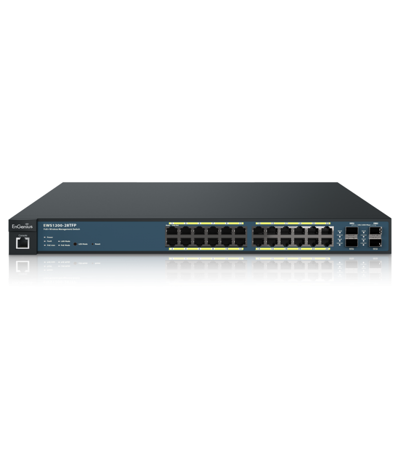 Engenius Ews1200-28tfp 24-Port Managed Gigabit 410W PoE+ Switch