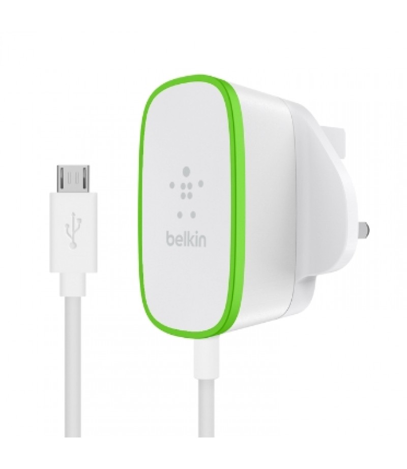 Belkin WALL Charger with Hardwired MICRO USB cable - 2.4AMP