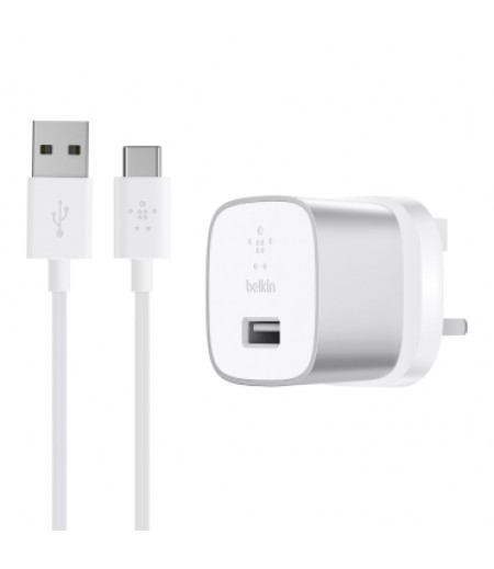 Belkin Quick Charge 3.0 18W Home Charger + USB C to A 1.2M Cable