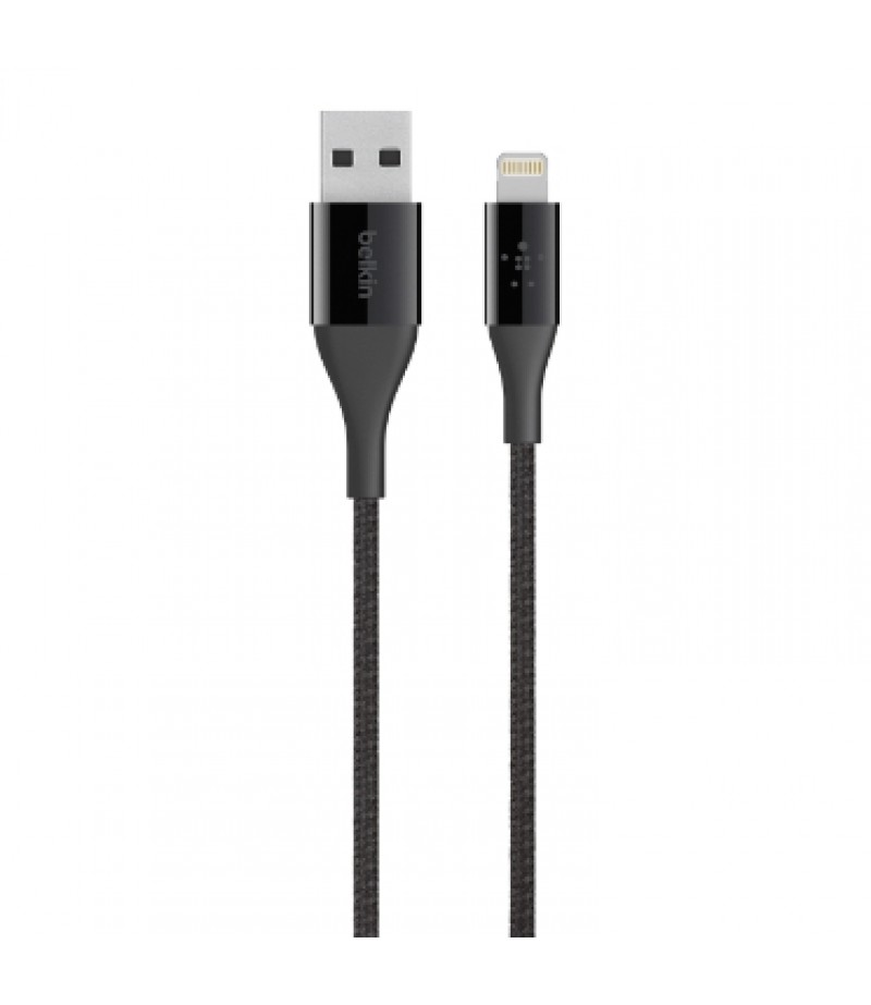 PREMIUM Belkin DuraTek™ DuPont™ Kevlar® CABLE,2.4A,LTG,4 ,BLACK