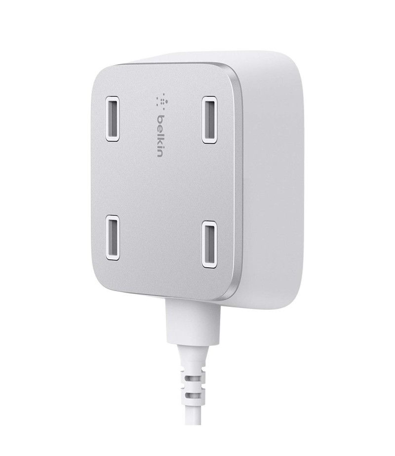 Belkin 4 Port Ultra Fast Home Charger - 4 x 2.4amp mountable USB charger