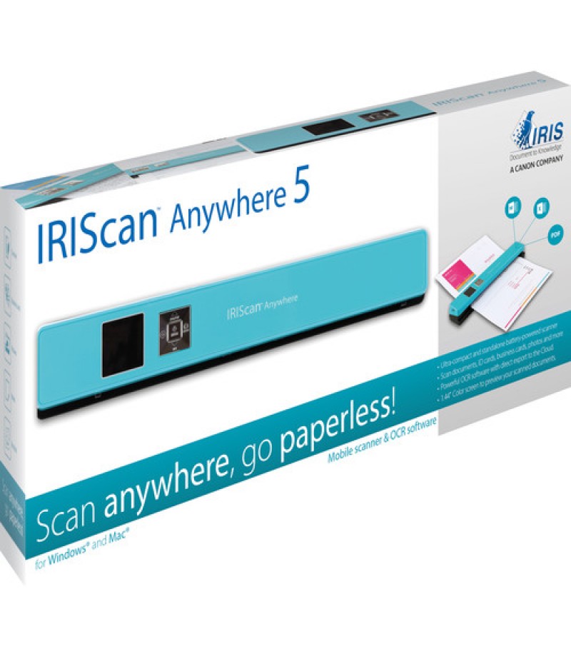 IRIScan Anywhere 5 Turquoise - 8PPM-Battery Li-ion