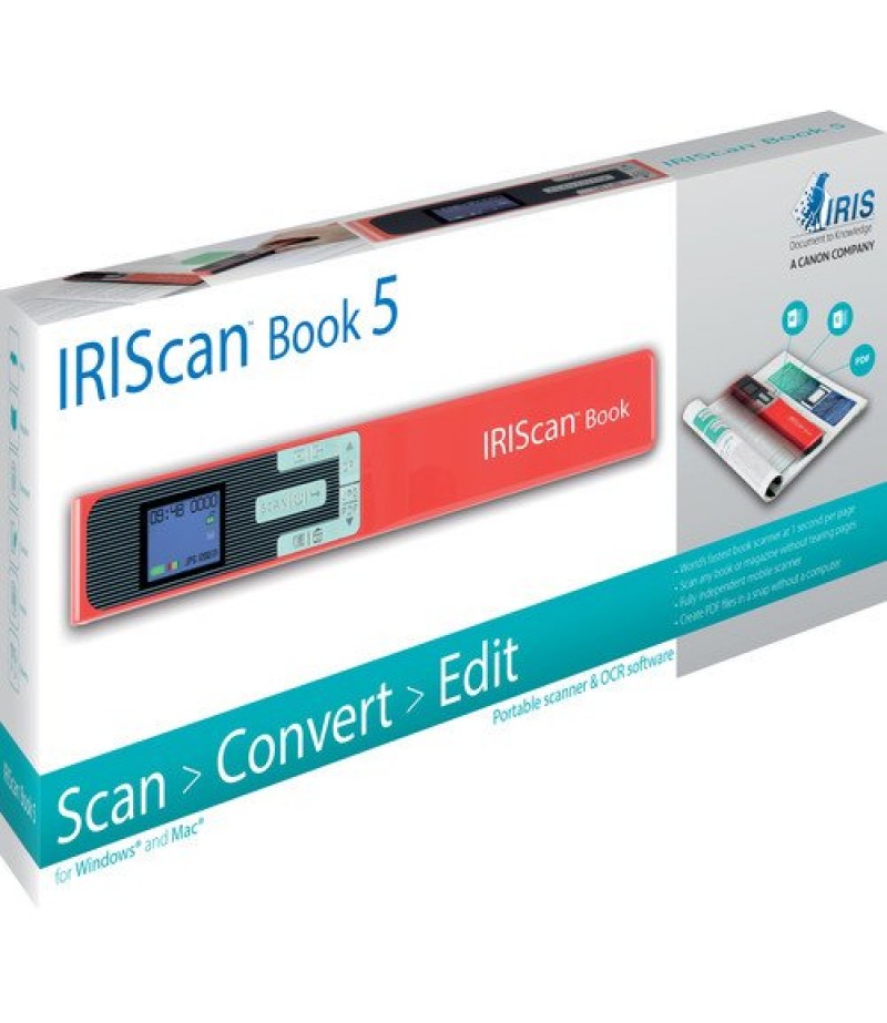 IRIScan Book 5 Red - 30PPM-Battery Li-ion