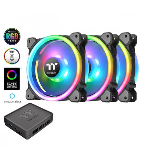 Thermaltake Riing Trio 12 LED RGB Radiator Fan (3-Fan Pack)