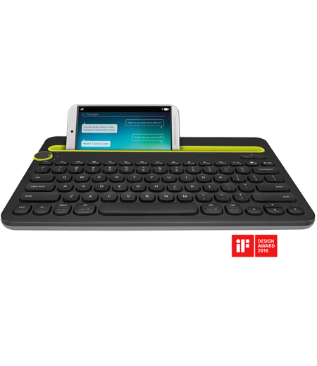 Logitech K480 Bluetooth Keyboard For Android/Mac/PC-BLACK