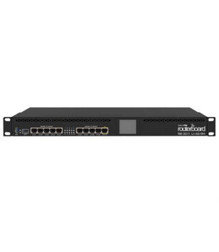 MikroTik RB3011UiAS-RM 10-Port Layer 2 Managed Gigabit Switch/Router