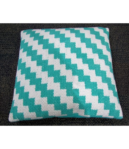 Caribbean Green ZigZag Woven