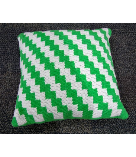 Green ZigZag Woven