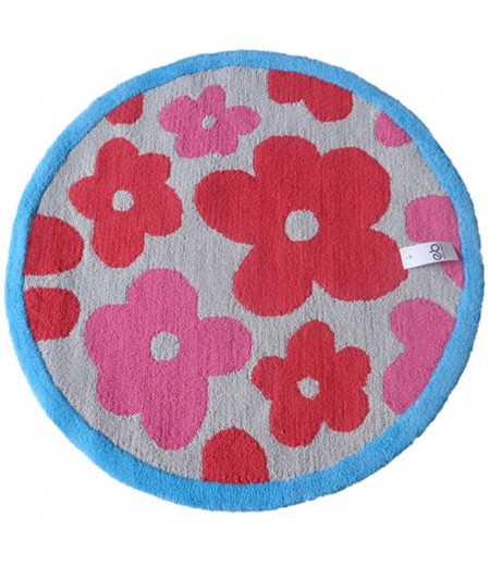 Round Pink Foot Mats