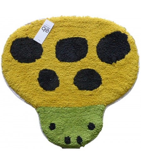 Yellow Dotted Bee Kids Bath Mat