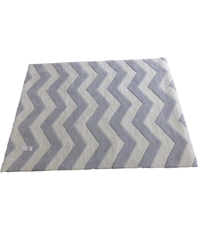 ZigZag Gray Kids Carpet