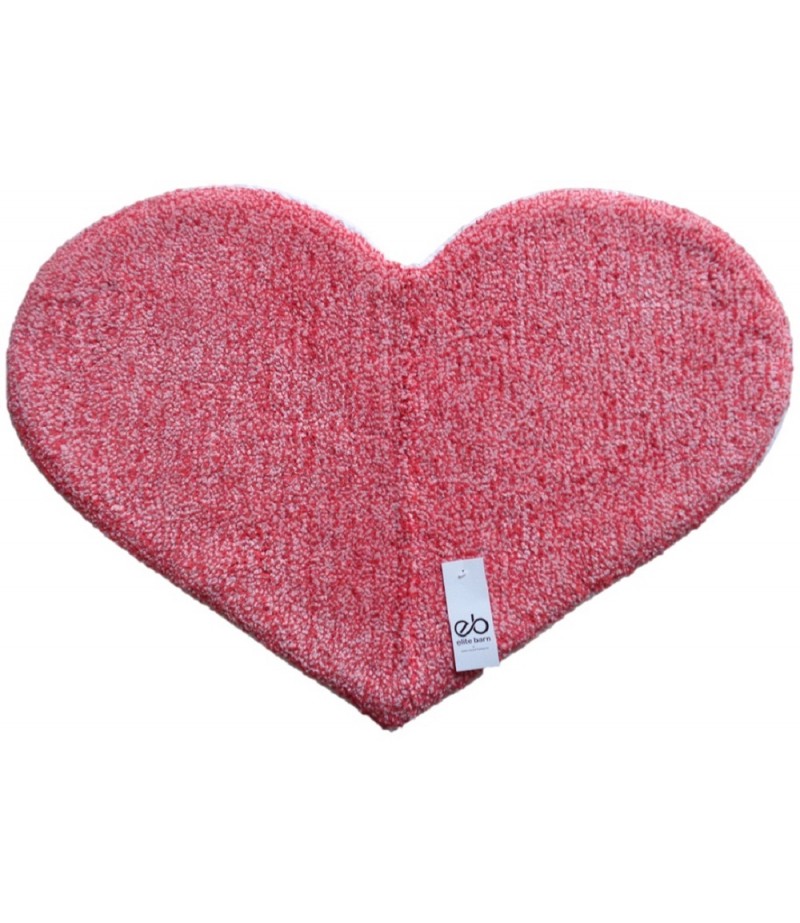 Pink Heart Kids Bath Mat