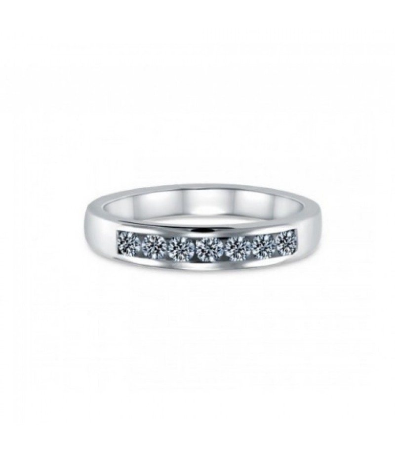 Palazo Jewellery 18k White Gold 0.35ct Channel Band