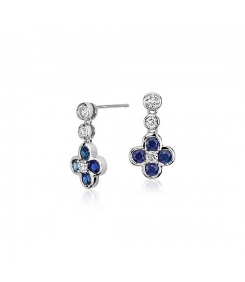 Palazo Jewellery Grace Blue Sapphire Earrings