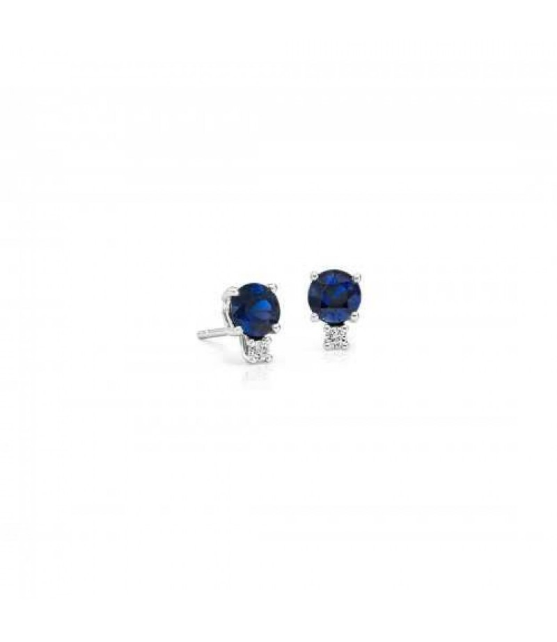 Blue Sapphire Studs