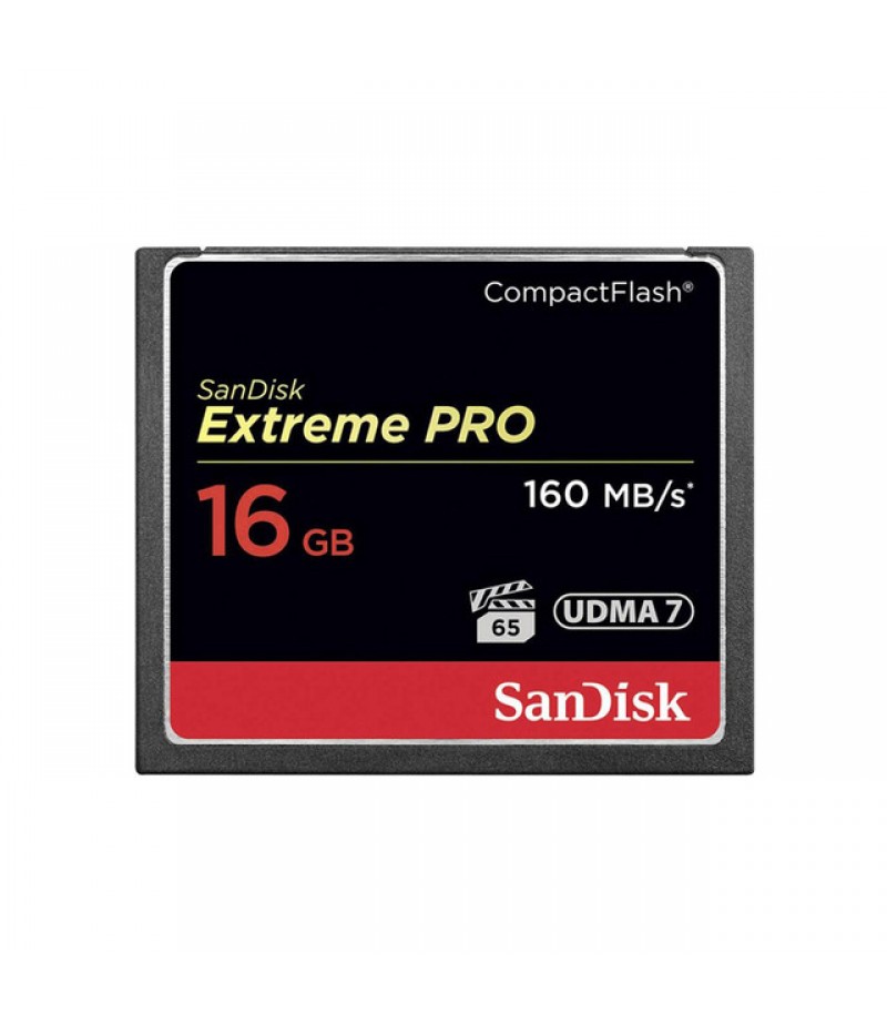 SANDISK Extreme Pro CF 160MB/s 16 GB VPG 65, UDMA 7.