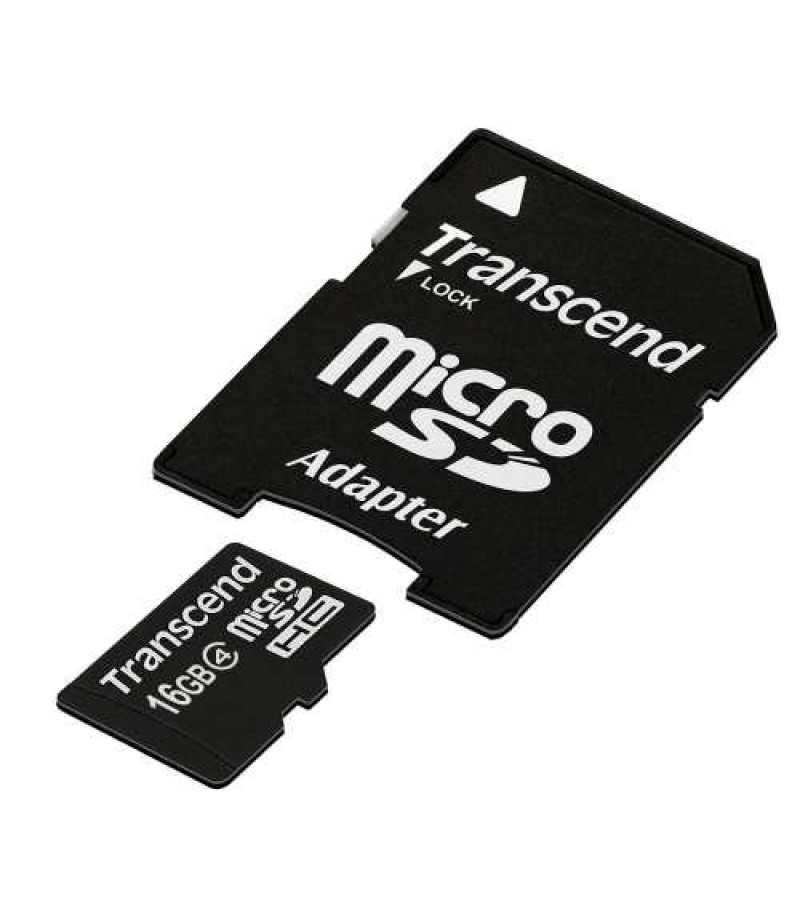 TRANSCEND 16GB MICRO SD CARD CLASS-4