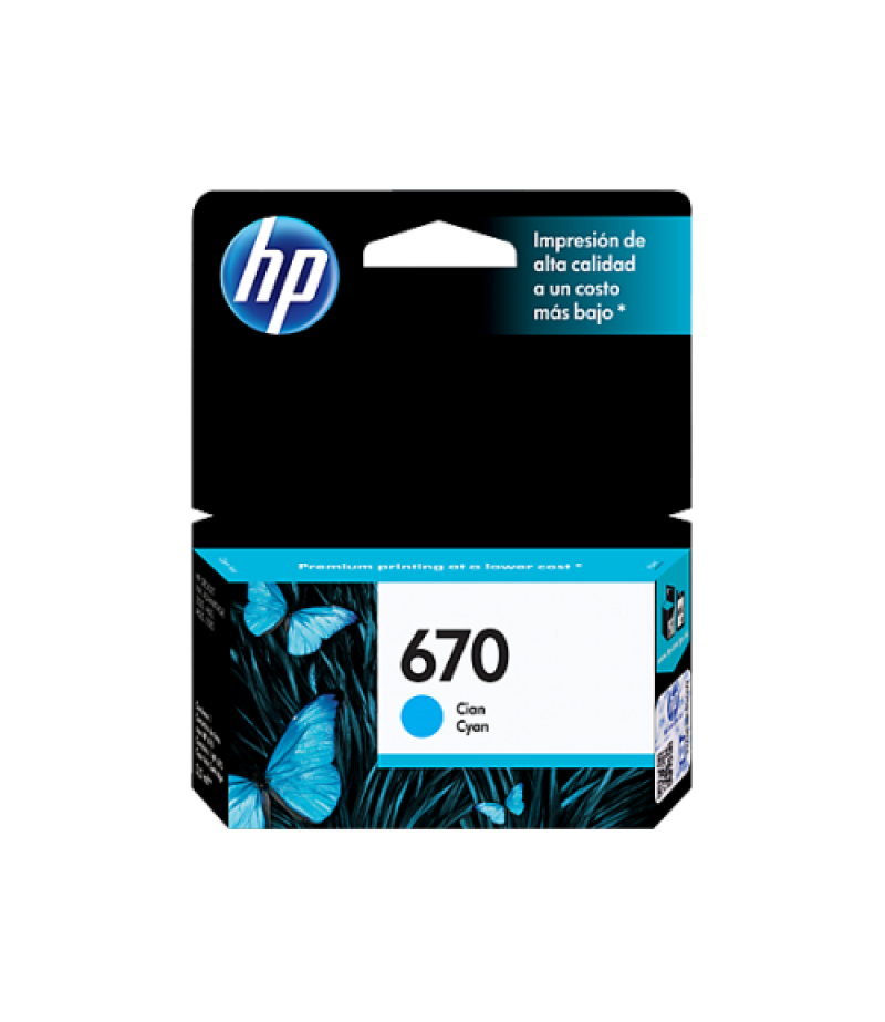 HP INK 670 CYAN