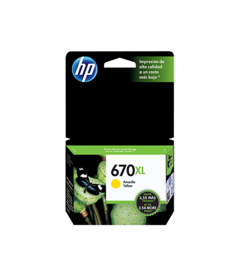 HP INK 670 YELLOW