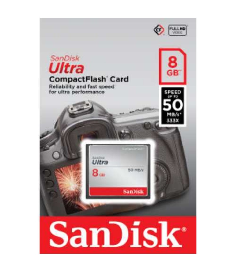 SANDISK Ultra CF 8GB 50MB/s.