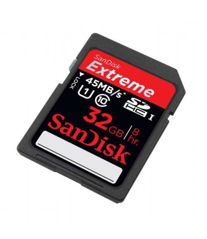 SANDISK SD 32GB Extreme SDXC,UHS,C10,45MB/s,C10 .