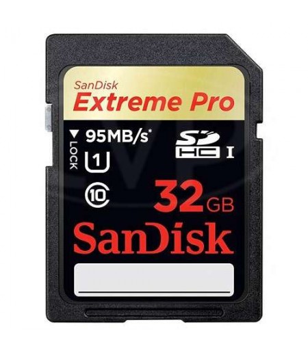 SANDISK SD 32GB Extreme Pro 95MB/s, C10.