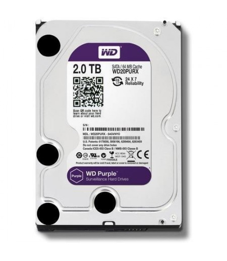 WESTERN DIGITAL DESKTOP PURPLE SURVEILLANCE HDD 2TB