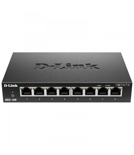 DLINK DGS-108 8-PORT GIGABIT DESKTOP SWITCH