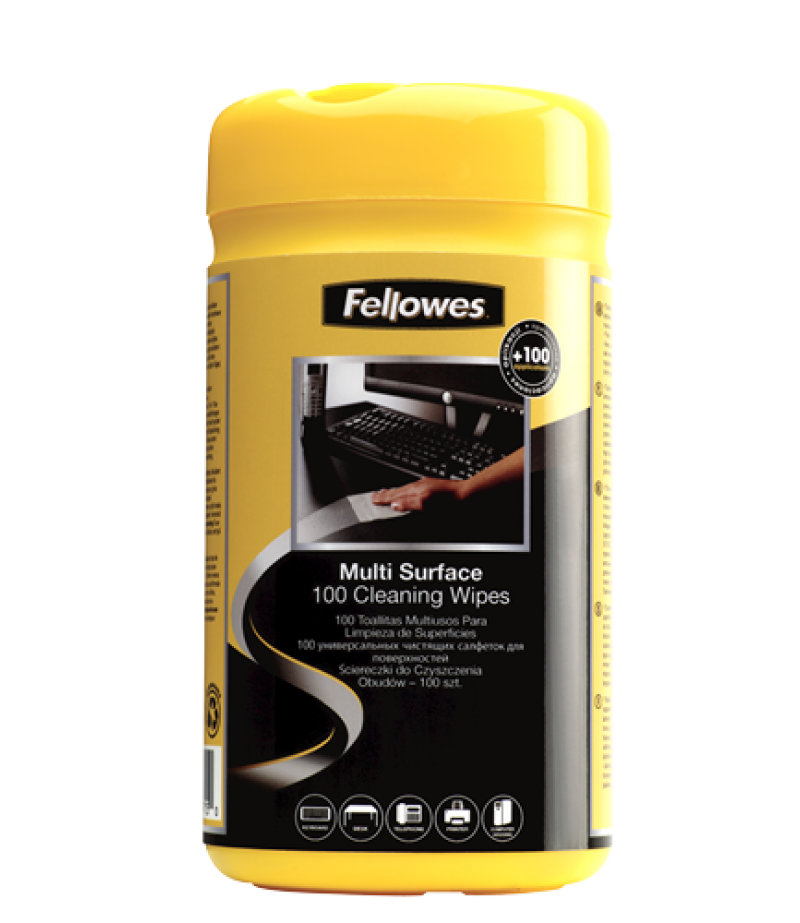 FELLOWES SURFACE CLEANING WIPES - 99715