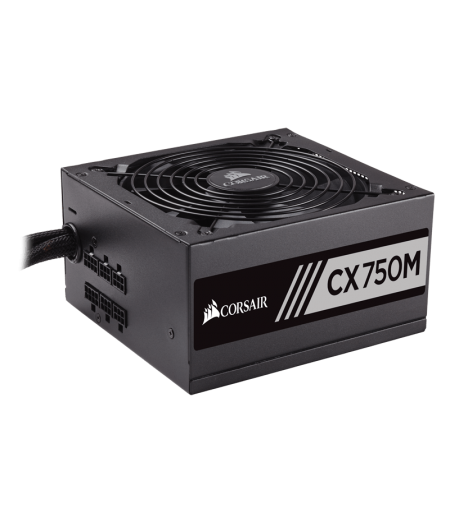 CORSAIR CX750M ATX Power Supply — 750 Watt 80 PLUS® Bronze Certified Modular PSU