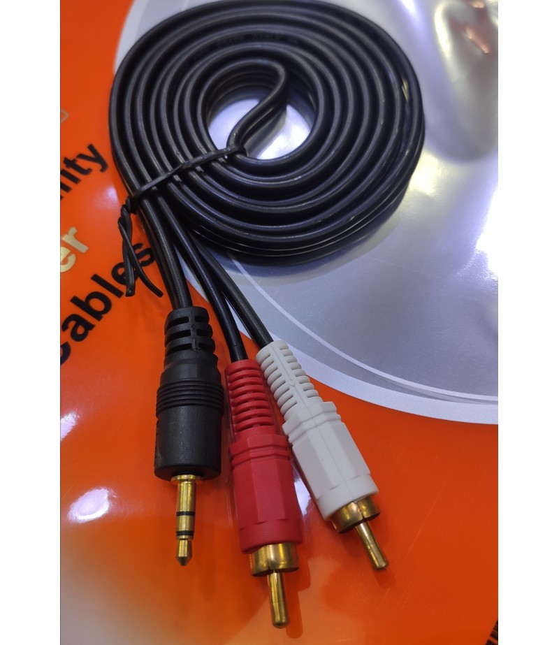 NETPOWER AUDIO TO 2 RCA CABLE 1.5M