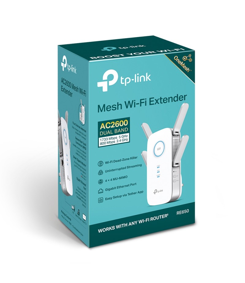 TP-LINK RE650 AC2600 WIFI RANGE EXTENDER