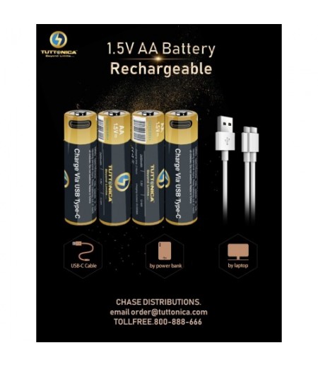 TUTTO CELL  AA TYPE C RECHARGEABLE BATTERY (Pack of 4)