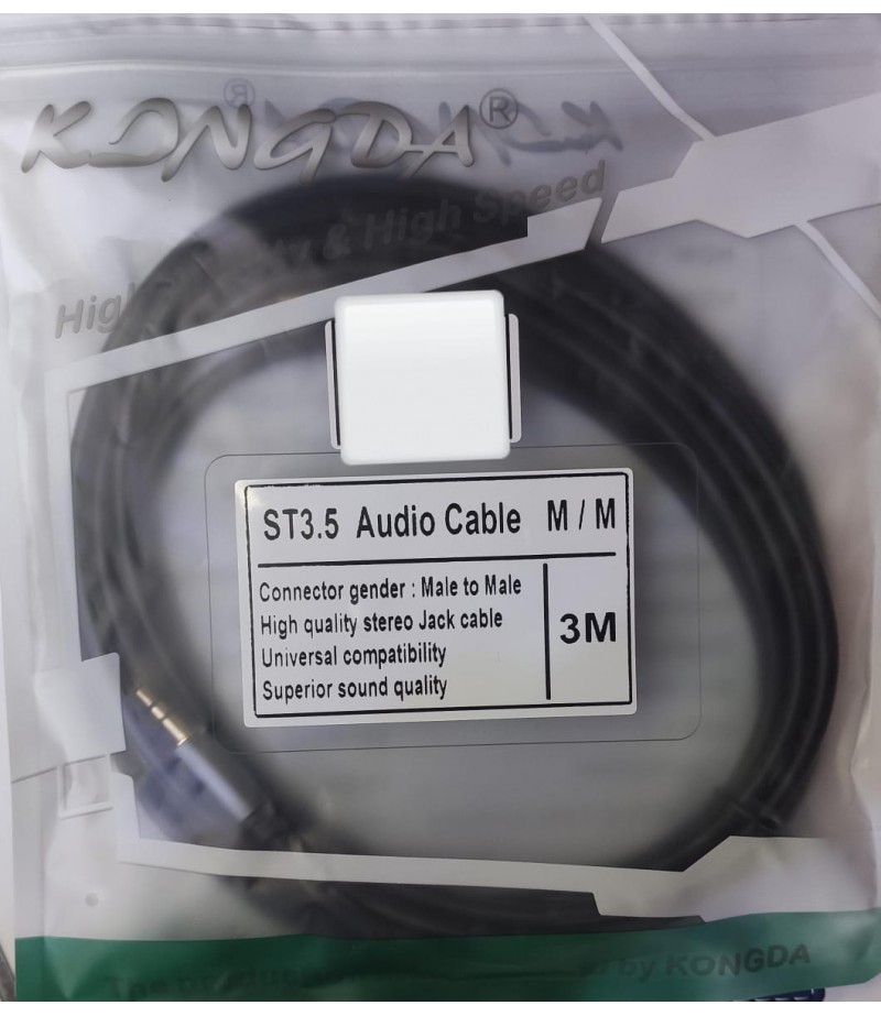 KONGDA AUDIO CABLE 3.5mm 3m