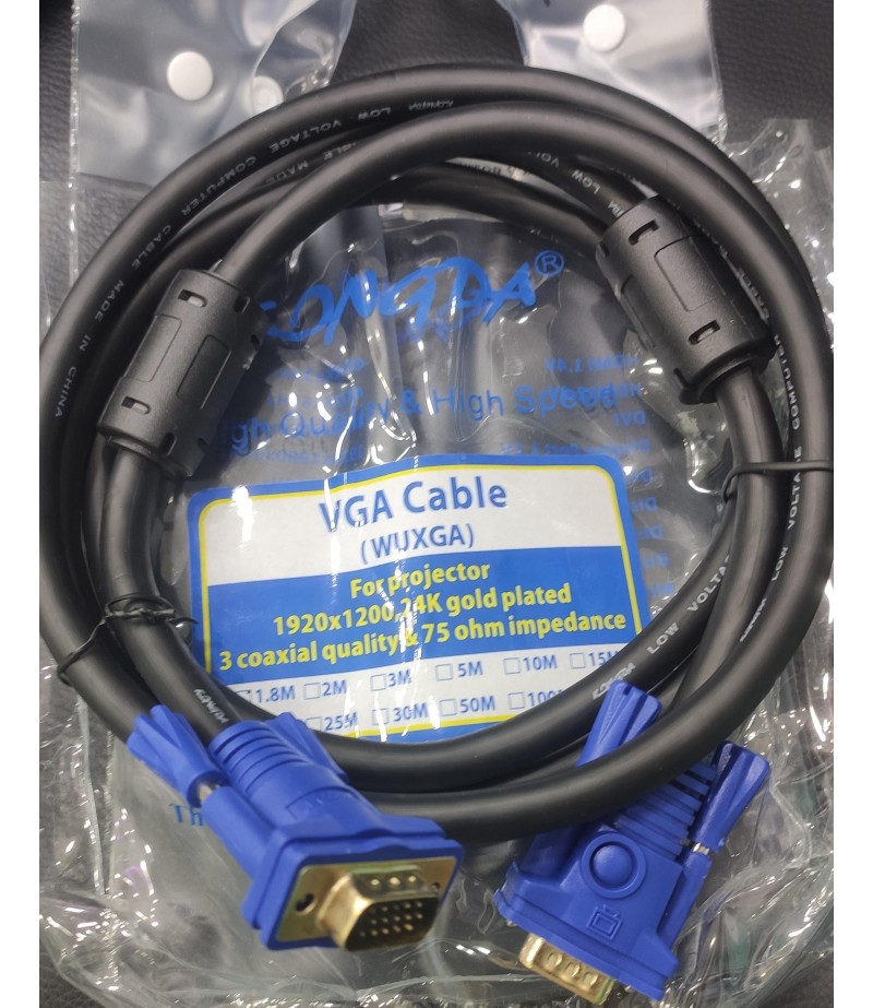 KONGDA PROJECTOR VGA CABLE 1.8M