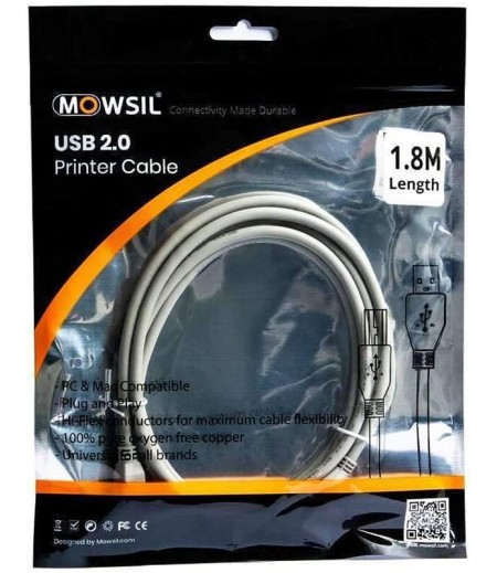 Mowsil Printer Cable 1.8M