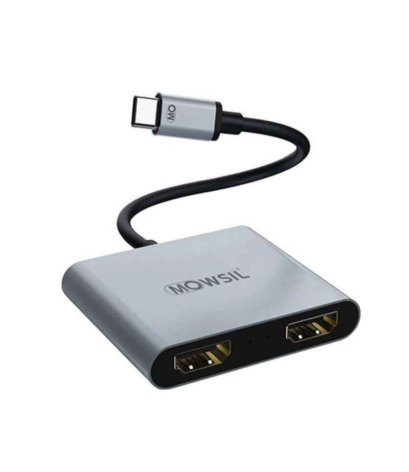 Mowsil Type C To Dual Hdmi Adaptor