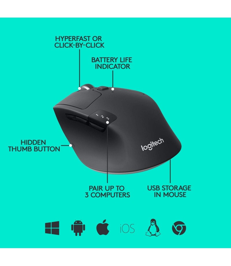 Logitech Triathlon M720  Wireless Bluetooth Mouse