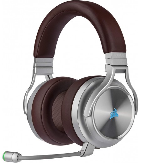 Corsair Virtuoso Rgb Wireless Se High-Fidelity Gaming Headset (50Mm High-Density Neodymium Speakers, Premium Memory Foam Earpads, 60Ft Signal Range, Omni-Directional Microphone) Espresso | CA-9011181-EU