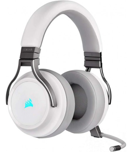 Corsair Virtuoso Rgb Wireless High-Fidelity Gaming Headset, White, Ca-9011186-Na (Electronic Games) | CA-9011186-NA