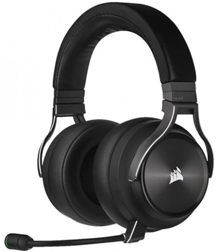 Corsair VIRTUOSO RGB WIRELESS XT High-Fidelity Gaming Headset with Spatial Audio (Simultaneous Dual-Wireless Connections, PC, Mac, PS5, Switch, Mobile & Wired Xbox Series X|S Compatibility) Slate | CA-9011188-EU